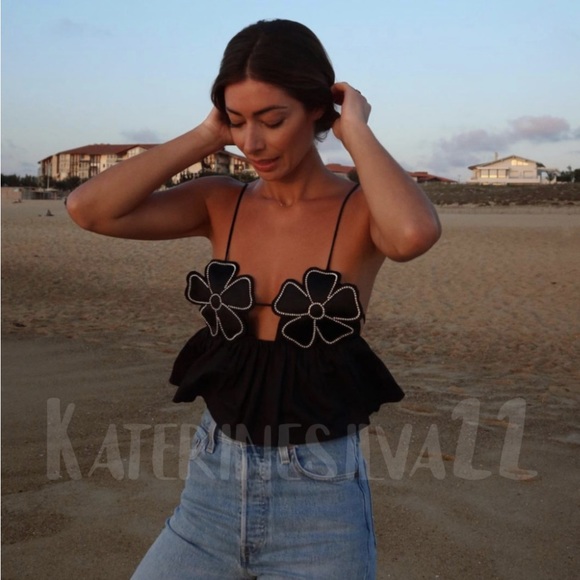 Size XS | Zara | Rhinestone Poplin Top | Bloggers Favourite - Picture 10 of 15